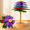 Creative Wooden Rotating Flower Decompression Toy