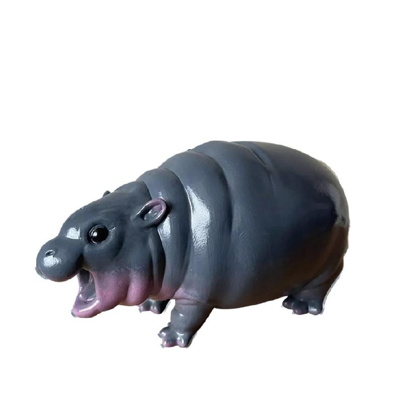 Hippo Christmas Moodeng Pendant Decoration Home Party Car Hanging Cute Ornament
