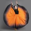 Gonna Lunga Fluida a 720 Gradi Gonna da Danza del Ventre Gradiente Costume da Ballo Classico per Donna Gonna Solare