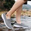 Scarpe da Ginnastica Estive da Uomo Nero Intrecciato Spiaggia Morbide Leggere Scarpe Sportive Intreccio Casuale Traspiranti Perforate Slip-On Piatte Scarpe da Tennis