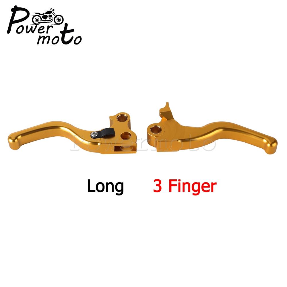 For Harley Dyna Brake Clutch 2-3 Finger Handle Levers Fits Wide Glide CVO SE Street Bob Low Rider Fat Bob Super Glide 1996-2017