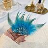 Large Size Chest Flower Multicolor Wedding Pin French Style Boutonniere  Hat Costume Accessory