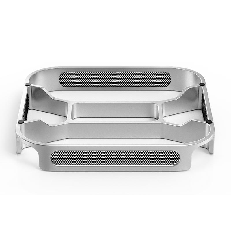 Stolní stojánek Zvýšení počítače Prachotěsná základna Chladicí držák z hliníkové slitiny Dok pro Mac mini M4/M4 Pro