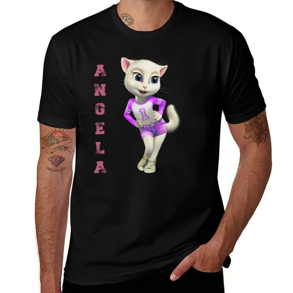 Mytalking Angela Tshirt Casual Basic Short Sleeve Tshirt