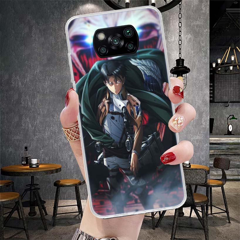 Titan Attack Levi Phone Case For Xiaomi Redmi 15C 15 13C 13 Poco X5 X6 X7 F7 Ultra M7 12C 12 10 10C 9C 9A 9T 9 Fundas Poco X3 X4