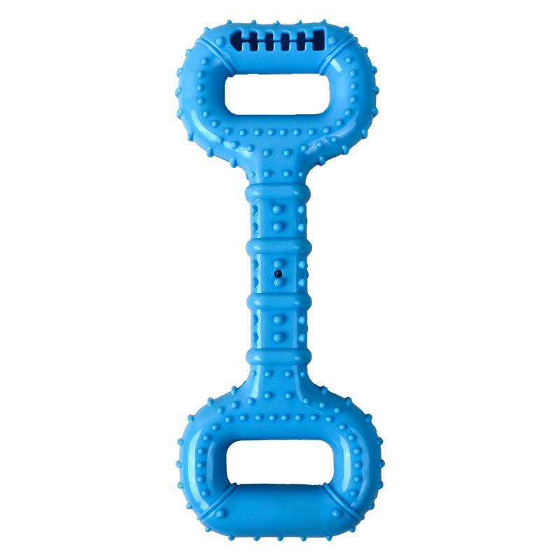 

Новая игрушка для собаки с двойной ручкой, игрушка для вытекания корма, звук, чистка зубов собаки, товары для питомцев 2 starting shots синий