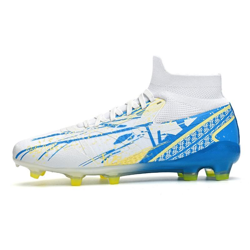 

Новые высокие футбольные бутсы для взрослых мужчин и женщин, для искусственной травы, нескользящие, с длинными шипами, для тренировок и игры в футбол 38