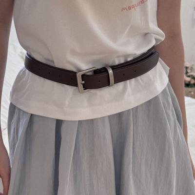 Delidi Lebendiger Öko-Ledergürtel (braun)