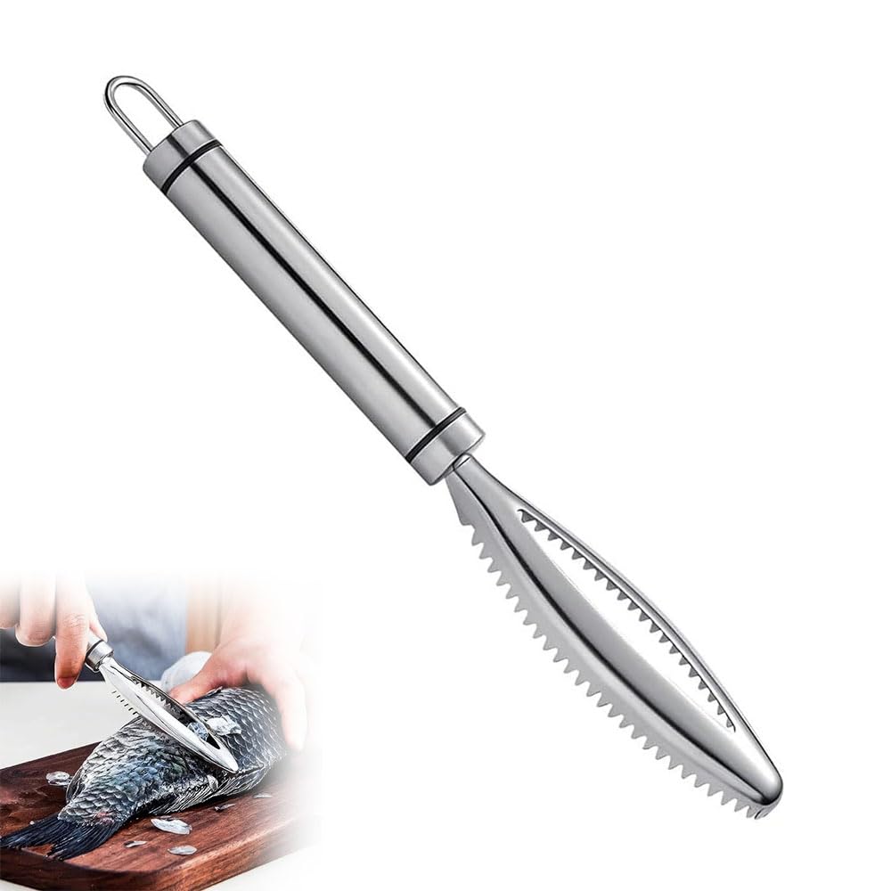 Fish scale stainless steel fish scale fish bone no scattering of for and shop remover, remover, remover, scales, home, office, use. [1 piece]