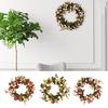 12" Artificial Wreath Rose Flower Door Wreath for Wedding Wall Home Decor