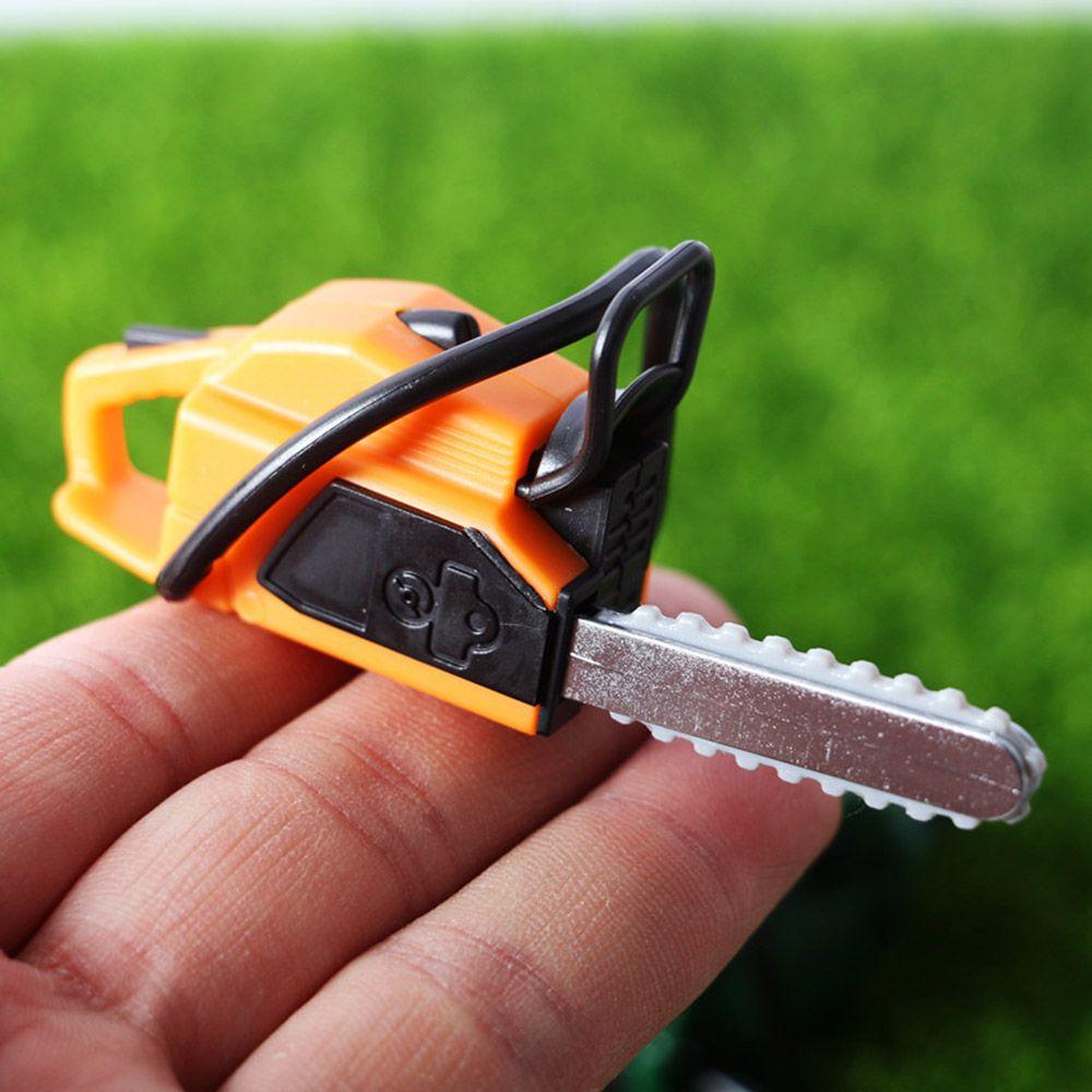 Doll Accessories Miniature Chain Saw Garden Tool Dollhouse Lawn Mower  Toy