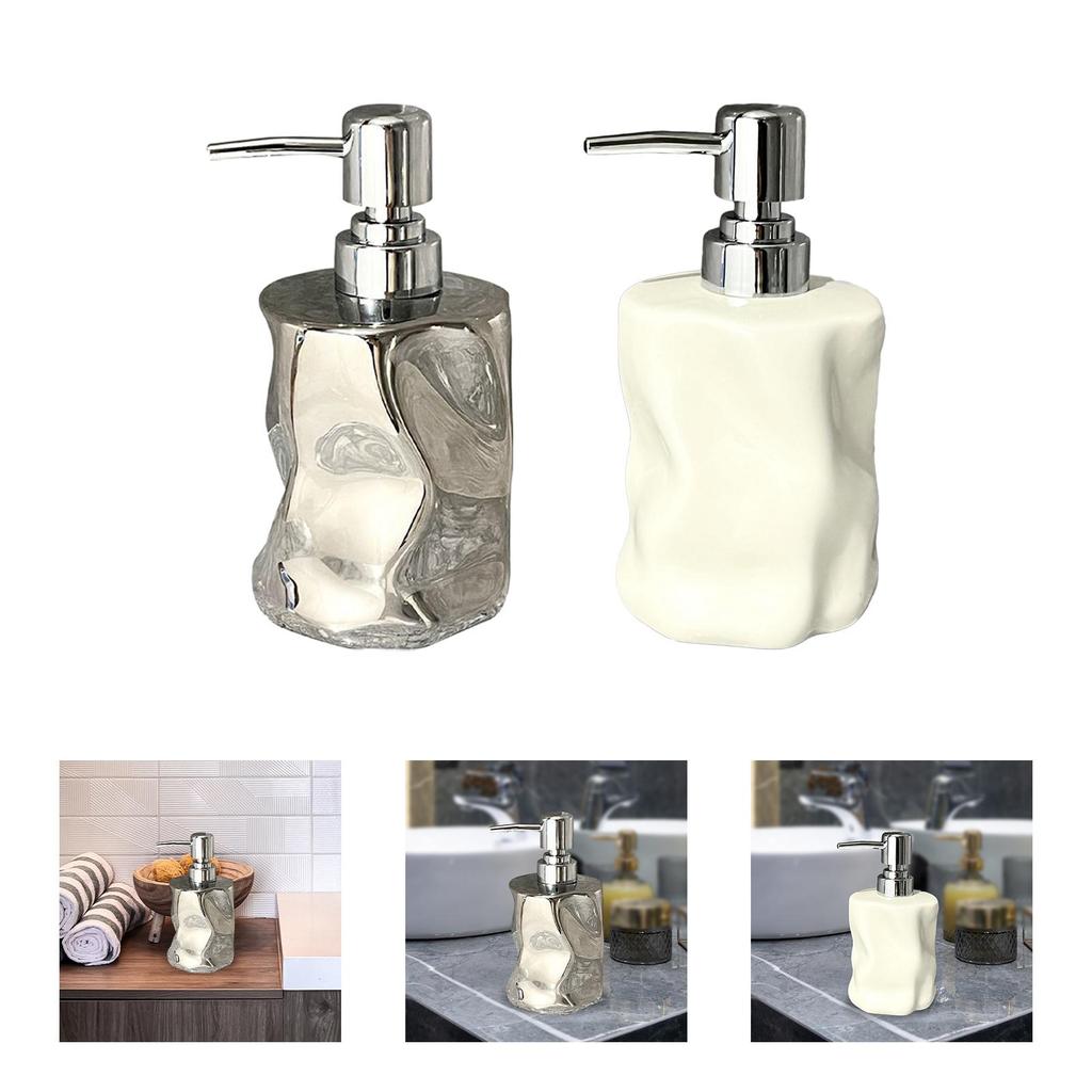 Soap Dispenser Manual Soap Lotion Shower Gel Pump Lotion Soap Dispenser with Pump for Tabletop Kitchen Wash Room Hotel Hand Soap