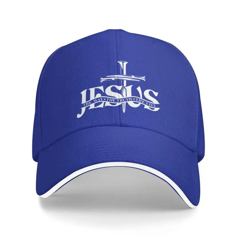 Jesus The Way The Truth The Life Baseball Cap Unisex Women Custom Adjustable Unisex Religion Cross Christian Faith Dad Hat Outdoor
