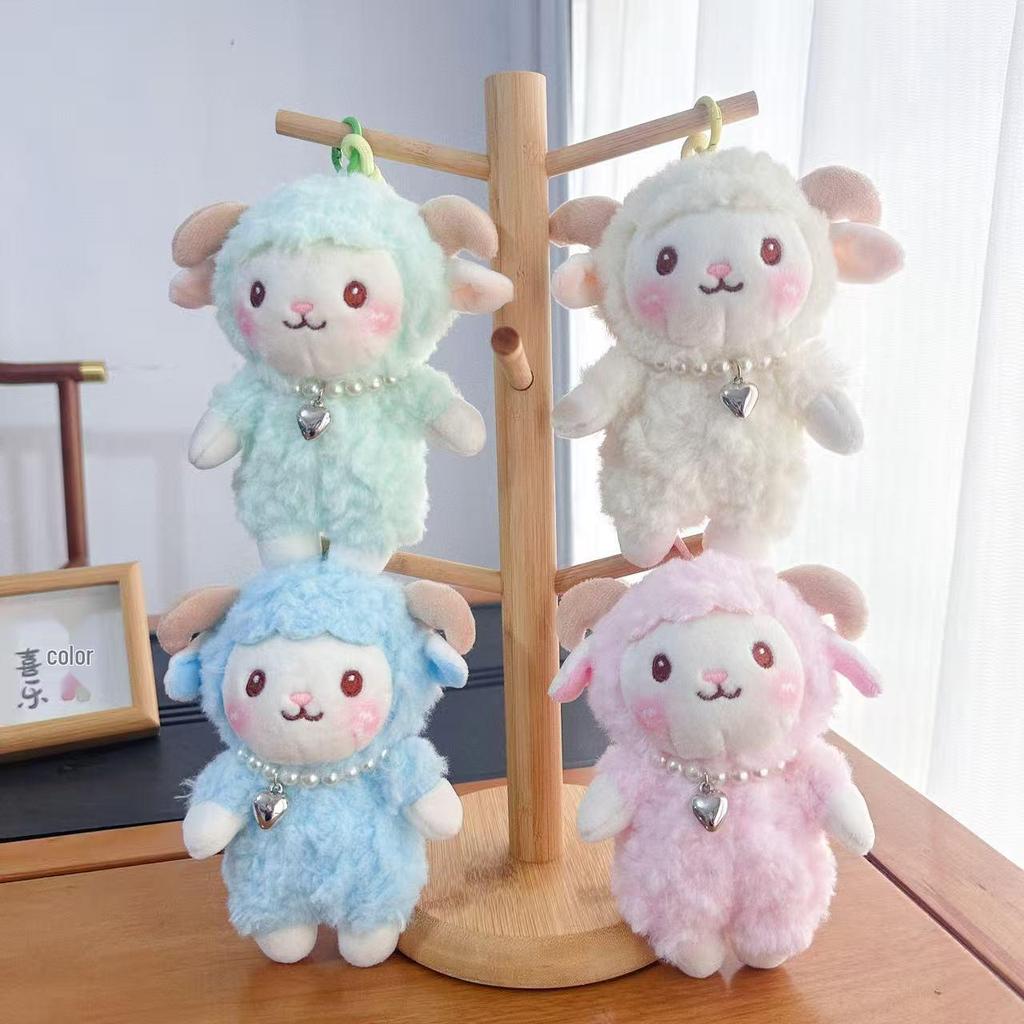 Mini Plush Toy Claw Machine Keychain Charms