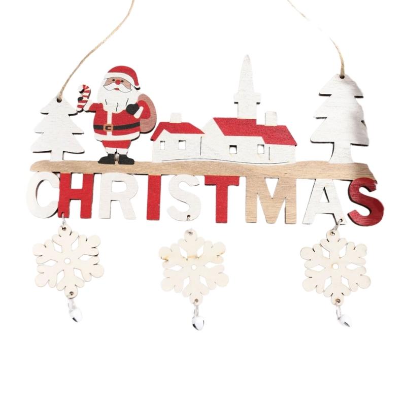 Multipurpose Sturdy Wood Glittered Christmas Baubles Shatterproof Tree Decorations Home Accessory Decoration