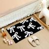 VIKAMA Cute Bowknot Pink Bath Mat Non-Slip Soft Bathroom Rug Kawaii Coquette Style Mat for Bedroom Shower & Entryway Decor