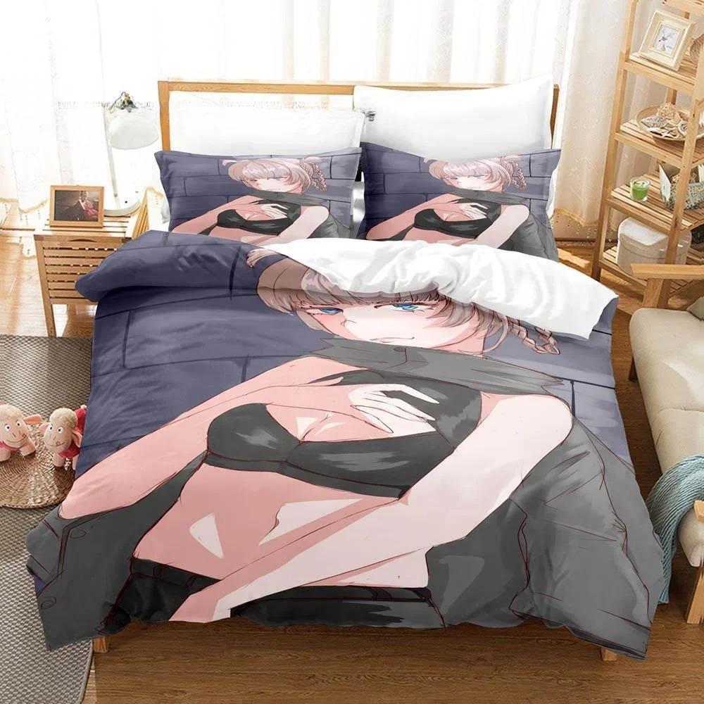 Neues 3D-Druck Anime CALL OF THE NIGHT Bettwäscheset Einzelbett Twin Full Queen King Size Bettset Erwachsene Kinder Schlafzimmer Bettdeckenbezug Sets