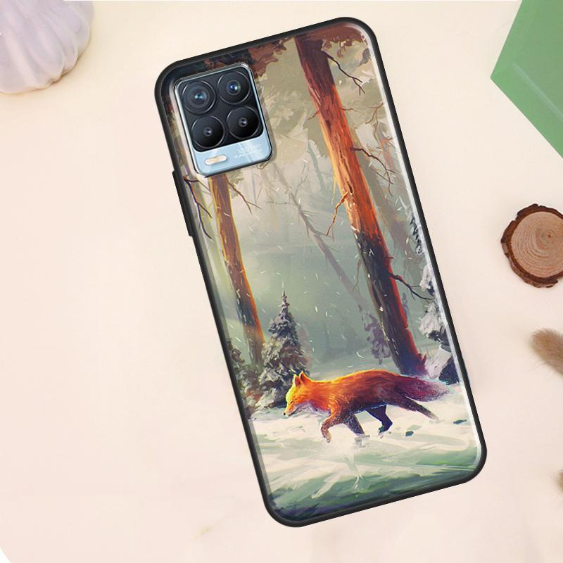 

Anime Fox Case For Realme C67 C71 C63 C61 C55 C51 C53 C35 C65 C75 11 12 13 14 Pro Plus GT6 GT7 15 Pro Realme 14 Pro Plus