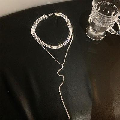 Ras-de-cou Strass Cristal Gemme Luxe Ras-de-cou Collier Ras-de-cou Chunky Y Bijoux Accessoires Cadeaux