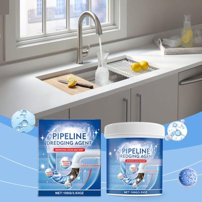 Deodorant zur Rohrreinigung, leistungsstarkes Mittel zur Rohrreinigung, Pulver-Verstopfungsentferner, Spüle und Rohrreinigungspulver, Rohrreinigungsmittel für Küchentoiletten