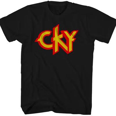NUOVA T-shirt nera a maniche corte della band rock CKY Tutte le taglie JJ3641