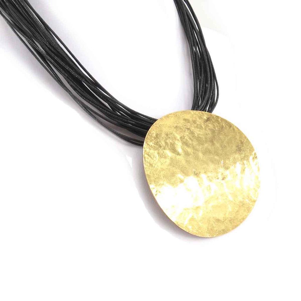 Les Trésors De Lily [J6097] – Designer-Halskette „Cléopatra“ aus Schwarzgold