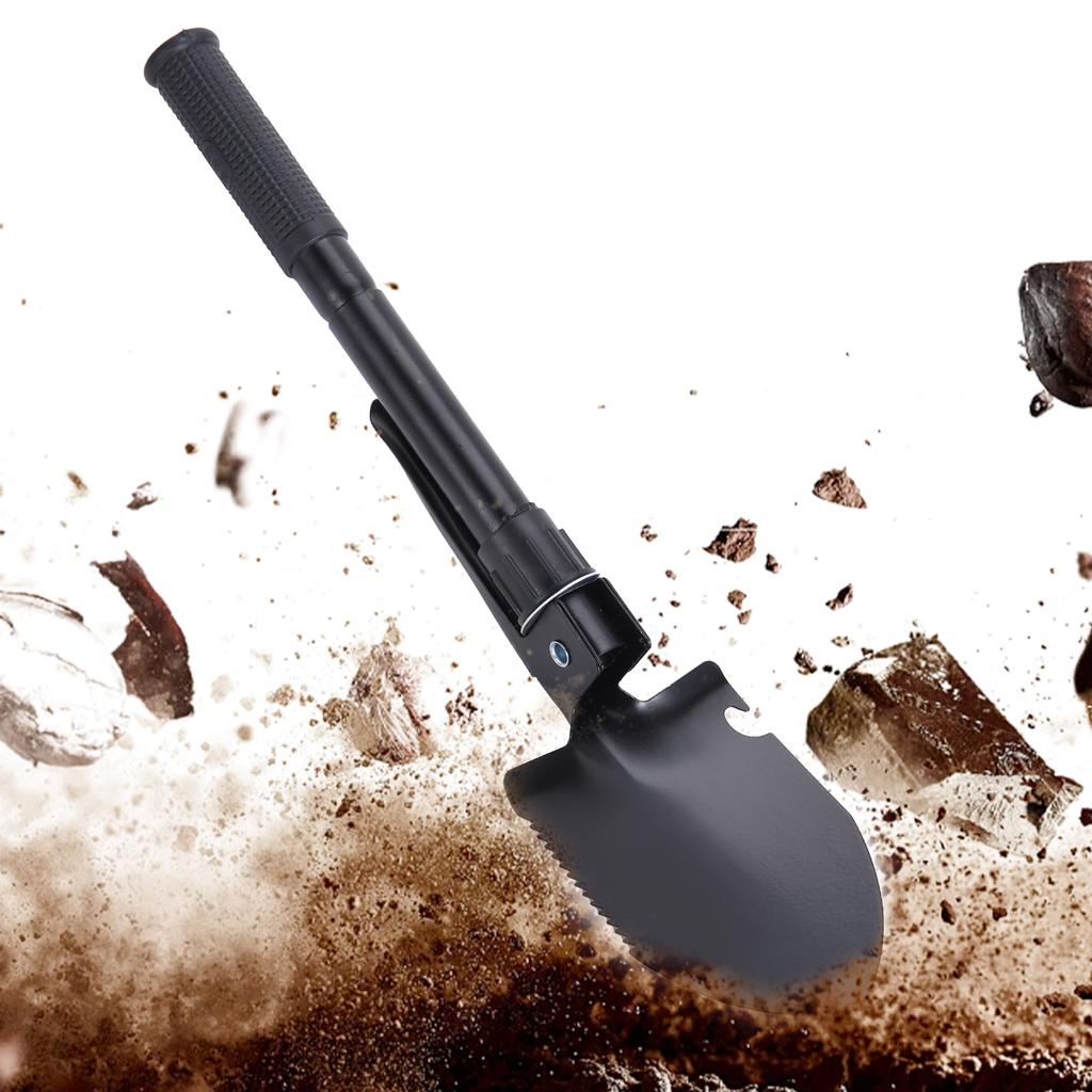 Foldable Portable Camping Shovel Outdoor Survival Engineer Shovel Multifunction Military Tactical Shovel Garden Hoe Digging Tool