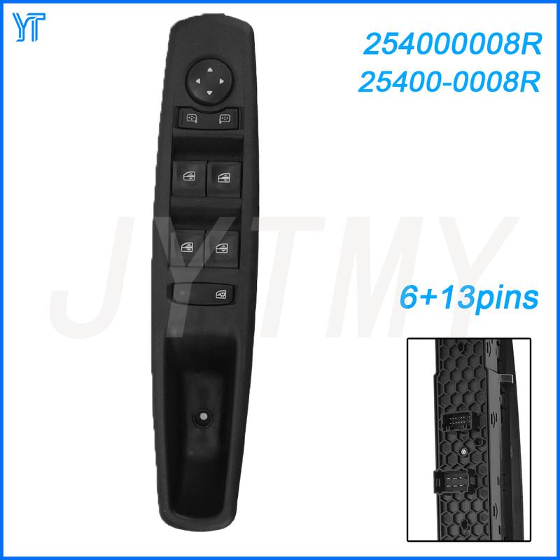 

Driver Side Electric Master Window Control Switch for For Renault Fluence L30 Samsung SM3 L38 MK2 2010-2016 Car Accessories