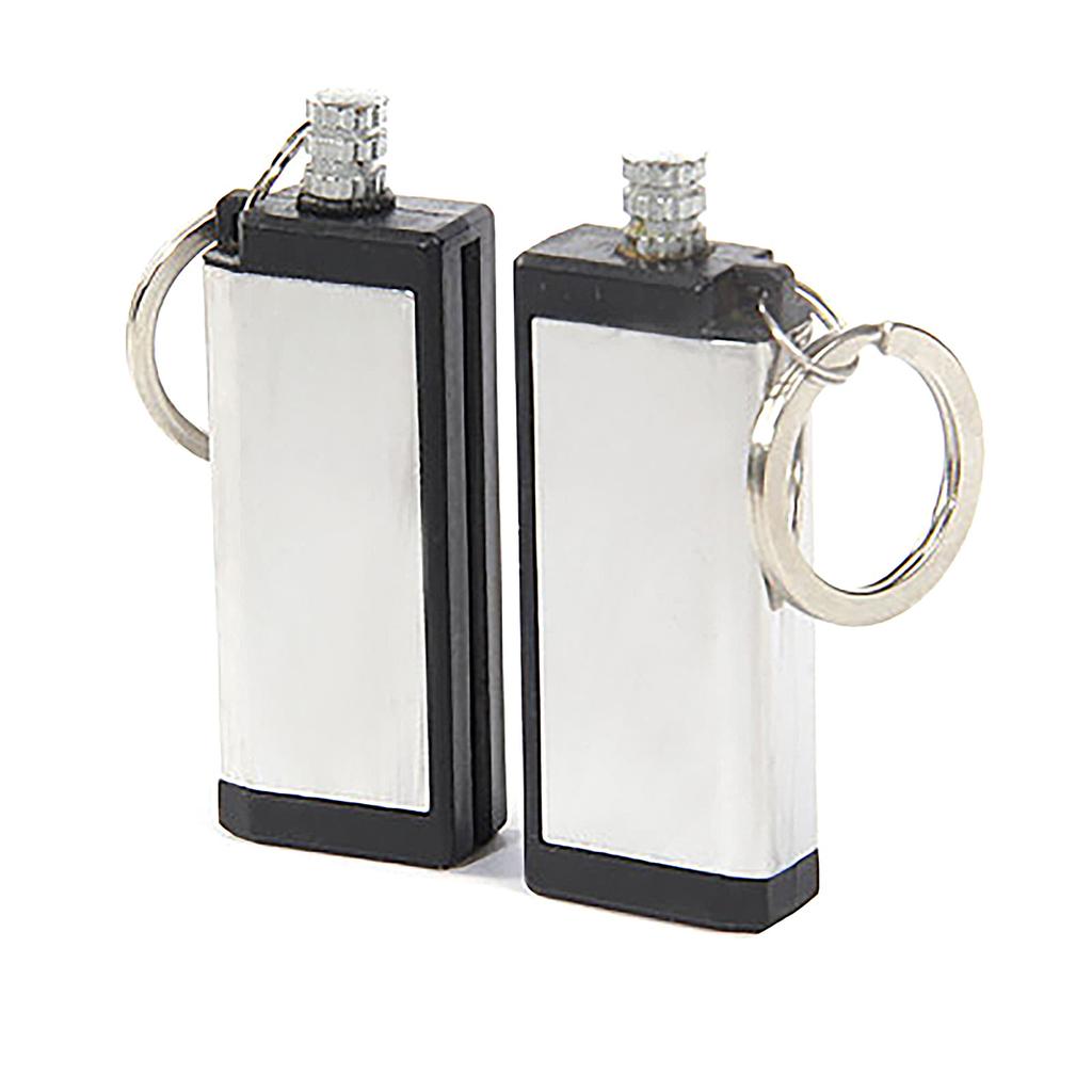 Outdoor Portable Lighter Bottle Keychain With Containing Cotton Core