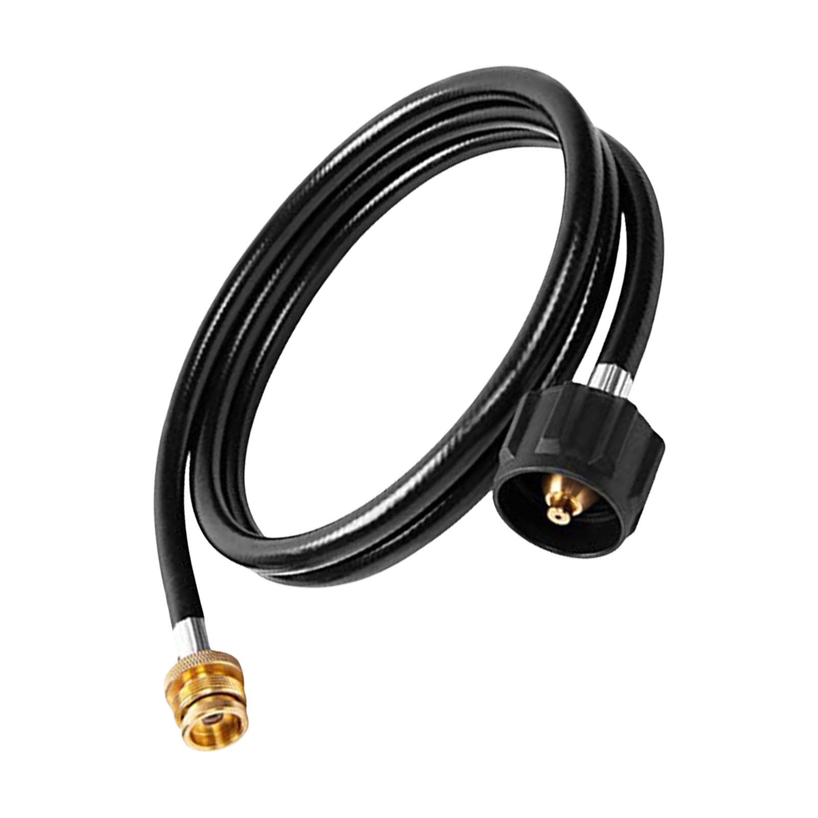 

Адаптер для пропанового шланга довжиною 6 футів перетворює 1 фунт на 20 фунтів для використання на відкритому повітрі, грилі, плиті, сковороді, обігрівачі для різних видів пікніків