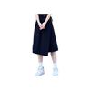 Anta Fashion Quick-Dry Sports Slimming Irregular Casual Long Skirt Women Skirts Basic-Black 162427208-3