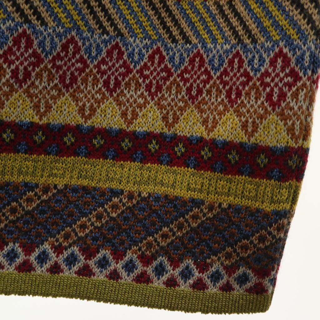 KENZO 90s Old Japanese wool blend Overall handle Long sleeve knit free Women Used