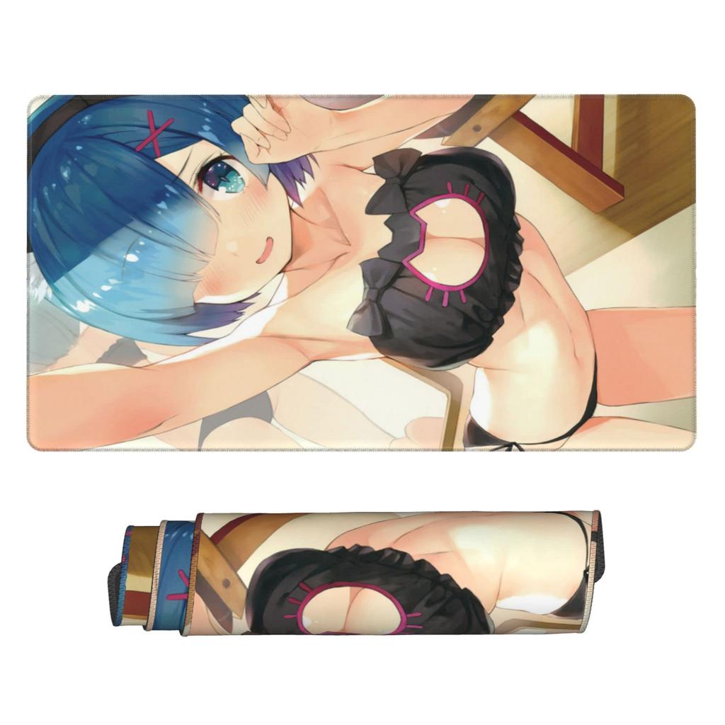 Keviners Mouse Pad Rem Ram Mouse Pad Gaming Anime Waterproof 40 X 75 X Starting Life In Another World & Anti-Slip Size 0.3cm (ReZero - 2)