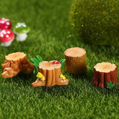 Tree Stump and Stump Micro-landscape Ornaments Succulent Decorations Horticultural Resin Handicrafts