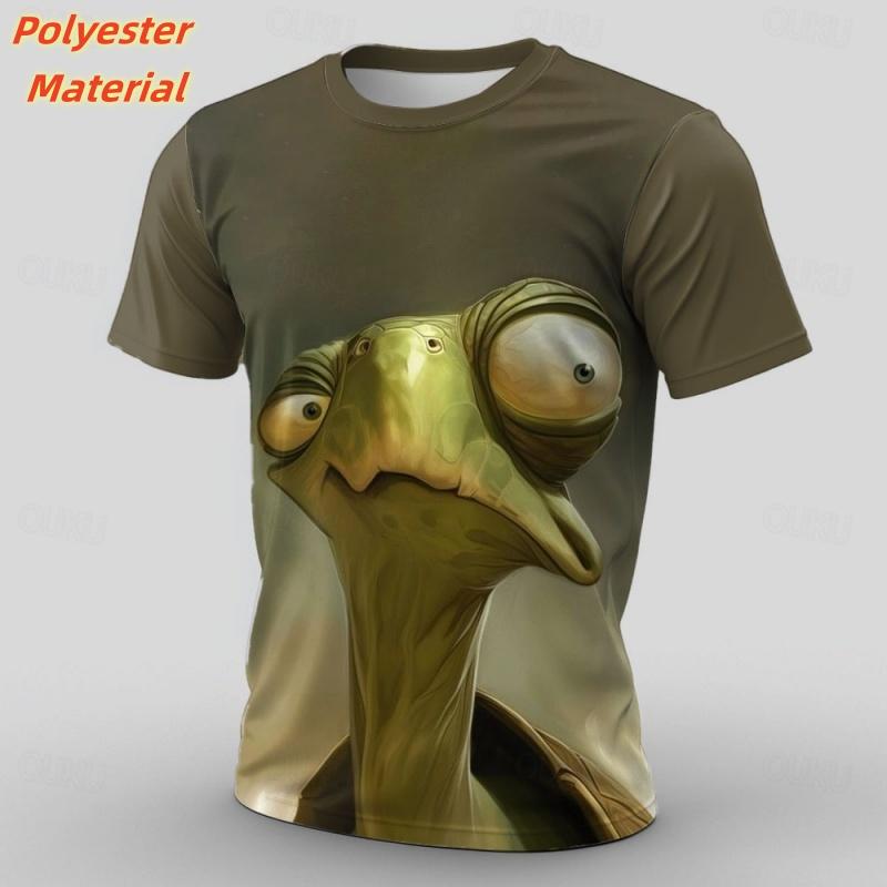 Marine Animal 3D Print Sport Fast Dry Breathable Men T-shirt Street Casual Fashion Trend Loose Holiday Short Sleeve Clothing Top 6XL
