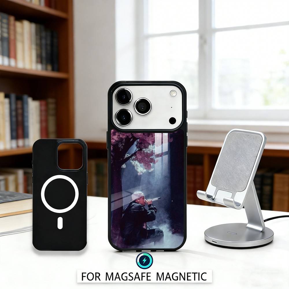 S-Saiko Sakura Singer Phone Case Magnetic For iPhone17 16 15 14 13 12 Pro Max For Magsafe Wireless Charging Cover