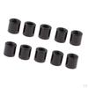 10 Pieces 5MM / 12MM Black Sleeve Screws Aluminum Alloy Tube Spacer