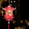 PVC DIY Craft Material Kit Glowing Hanging LED Lantern Mid-Autumn Festival Lantern  Gift