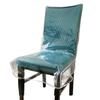 Durable Transparent Chair Cover PVC Anti Scratch Dining Chair Slipcover Waterproof Backrest Chair Covers for Home Dining Room