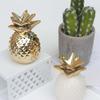 Ceramic Ceramic Pineapple Piggy Bank Golden Beans Container Gilding Savings Money Tank Nordic Style Desk Decor Money Jar