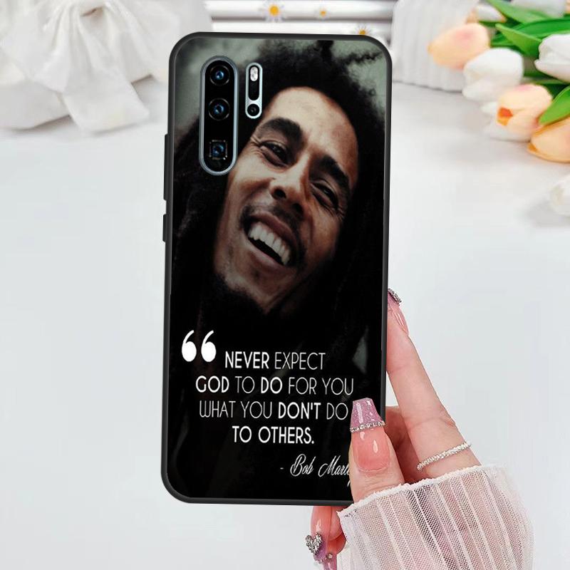Bob Marley Quotes Rasta Reggae For Huawei Nova Y70 Y72 Y73 Y60 Y90 Y61 Y91 8i 7i 11i 12i 12s 9 10 SE P20 P30 P40 Lite Case