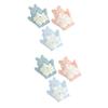 2 Ensembles de Gant de Bain pour Bébé, 3 Pièces * 2, Gants de Lavage Doux en Fibre Éponge, Exfoliant pour le Corps, Éponges de Bain Amusantes