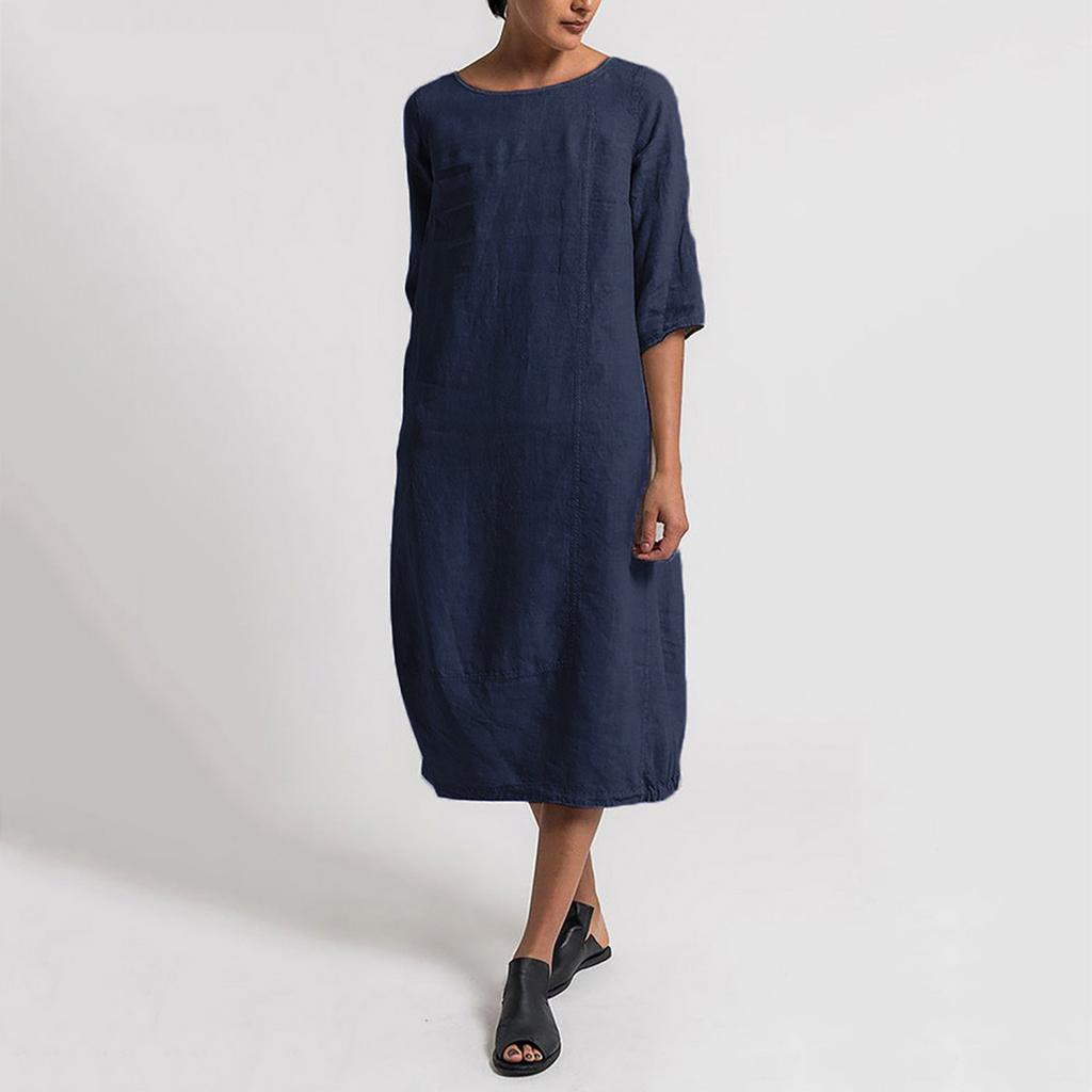 Women Summer Feminino Vestido T-shirt Cotton Casual Plus Size Ladies Dress