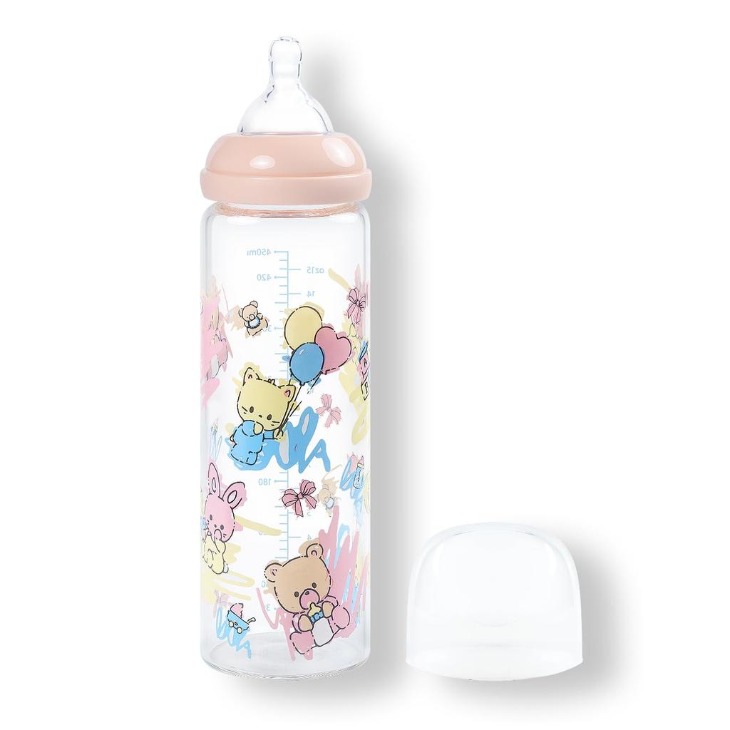 LittleForBig Adult Baby Bottle Large Adult Big Size Print Big Size Glass Baby Bottle [Nursery]
