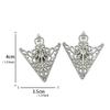 Vintage Triangle Shirt Collar Pin Collar Brooch Women Brooch Hollow Out Metal Brooch Clothes Decorative Cute Jewelry Accessories