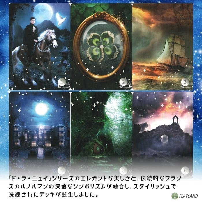 De La Nuit Lenormand Oracle Card Fortune Telling Manual Scarabeo Official [Lenormand Included] [Lo Product]