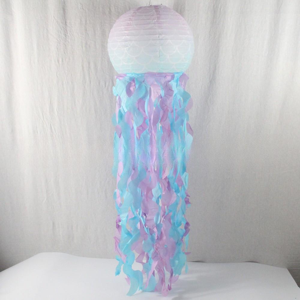 

1 шт. Детская креативная подвесная русалка-медуза-фонарики для дня рождения, декорация для комнаты