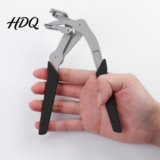 Automotive Clamp Pliers Snap Spring-Loaded Lever Ergonomic Non-Slip Grip Spring-loaded Plastic Remover Removal Tool Metal Fastener