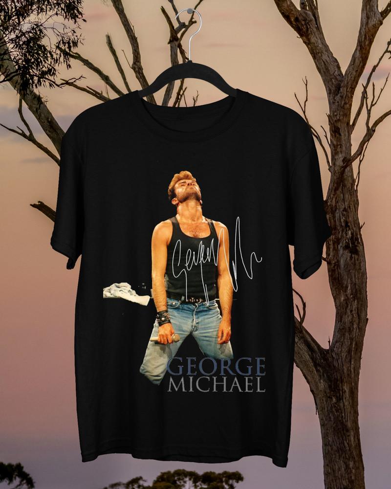 George Michael Faith tour 1988 Cotton T- Shirt Unisex All Size Unisex T-Shirt XXXL
