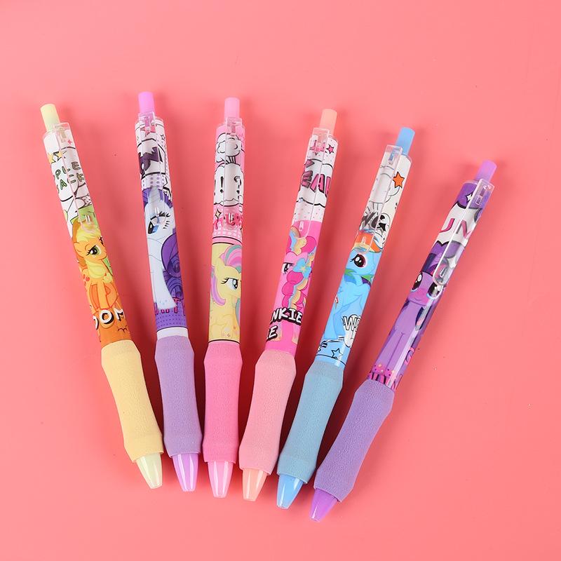 

Cartoon Rainbow Dash Sponge Pen Writing Pen My Little Pony Ballpoint Pen Black Signature Pen for Students Exams